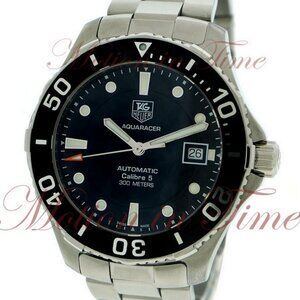 Tag Heuer Aquaracer Calibre 5 Automatic, Black Dial - SS on Bracelet